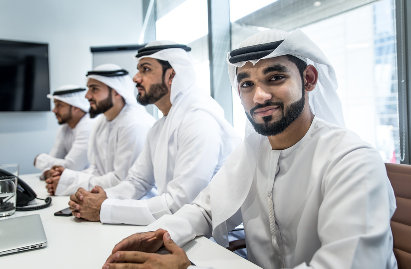 Arabic Business Team in the Office